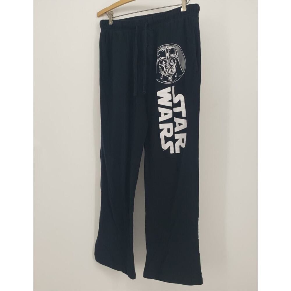Star Wars Lounge Pants Black 'Star Wars' Spell-out w/Pockets